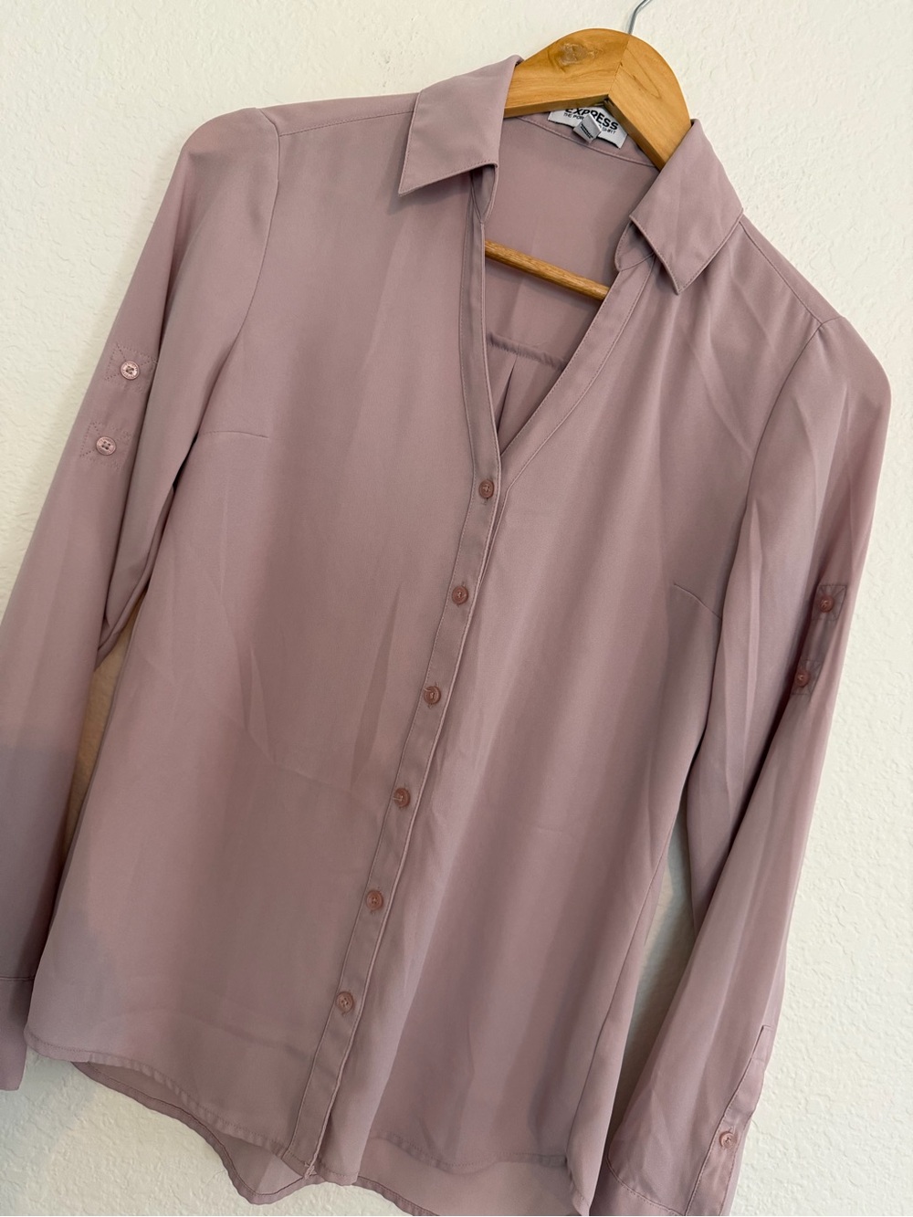 Express Long-Sleeve Portofino Blouse